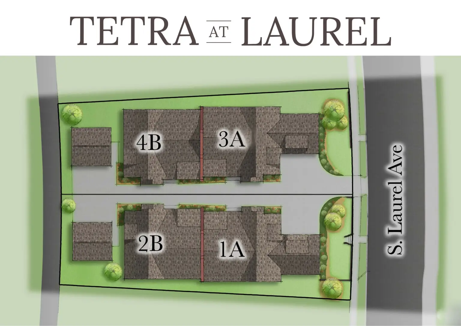 Tetra at Laurel site map on S Laurel Ave in Charlotte