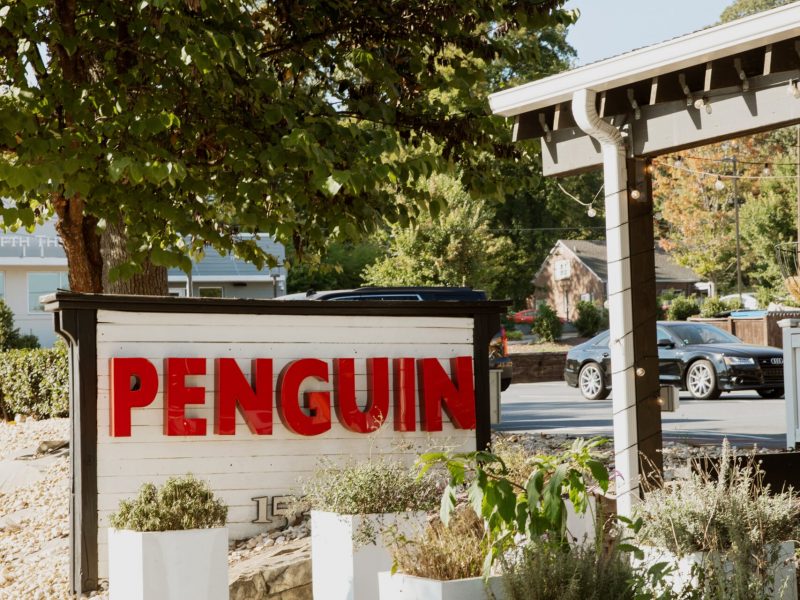 The Penguin restaurant sign in Charlotte
