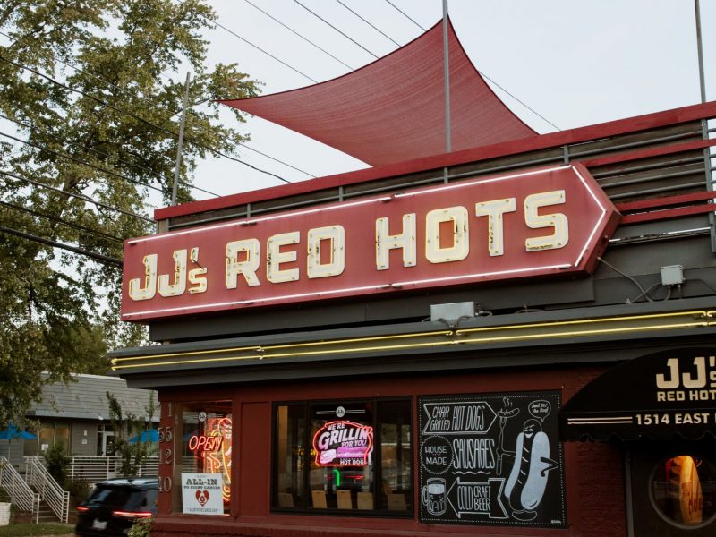 JJ's Red Hots restaurant in Charlotte